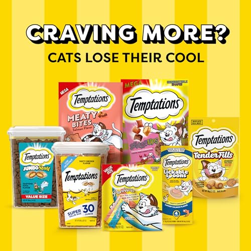 Temptations Cat Treats Classic Crunchy and Soft Cat Treats, Tasty Chicken Flavor, 30 oz. Tub