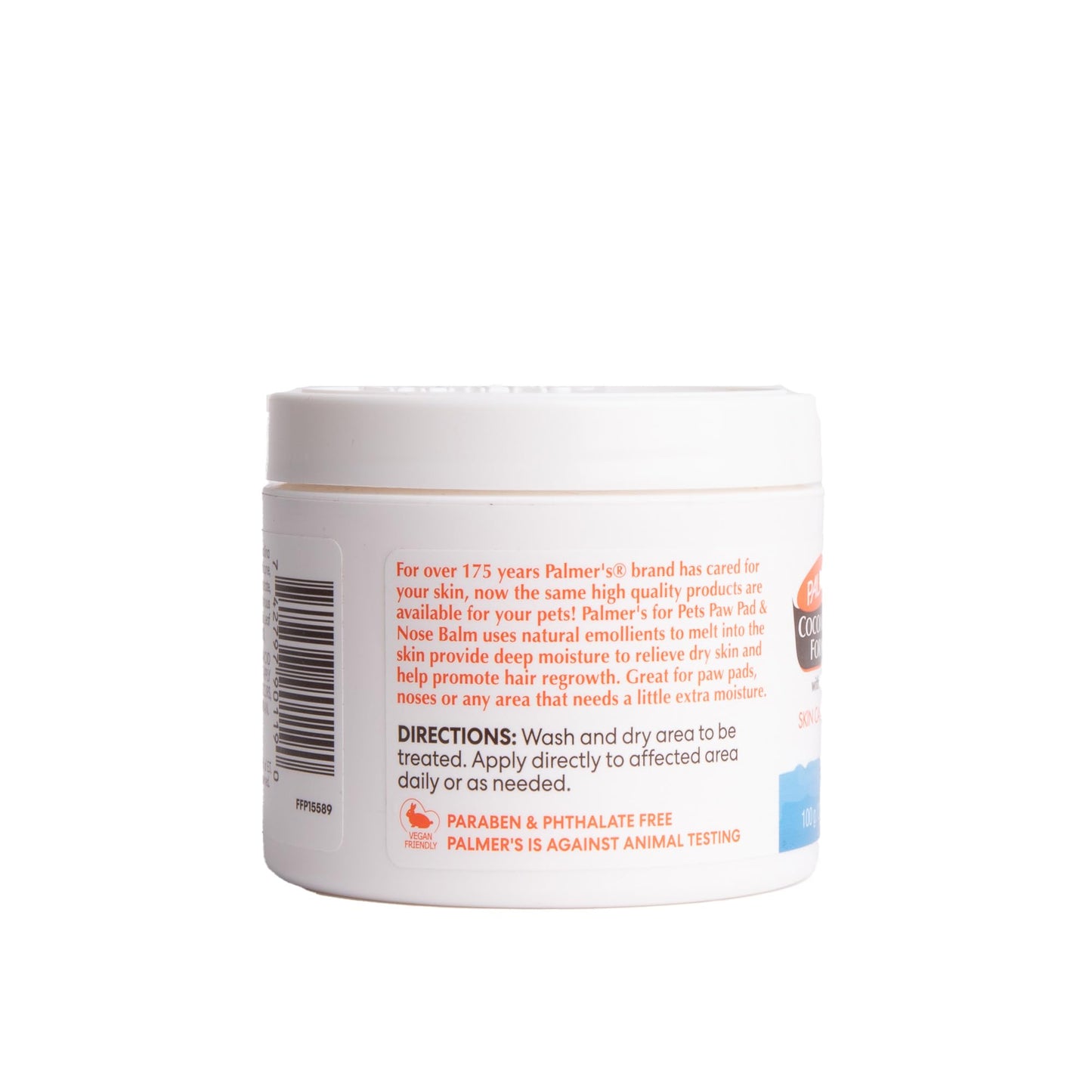 Palmer's for Pets Cocoa Butter Paw Pad and Nose Balm for Dogs, Fragrance Free Dog Skin Soother with Vitamin E for Dry Paws and Noses, Plant Based Formula, 3.5 Oz