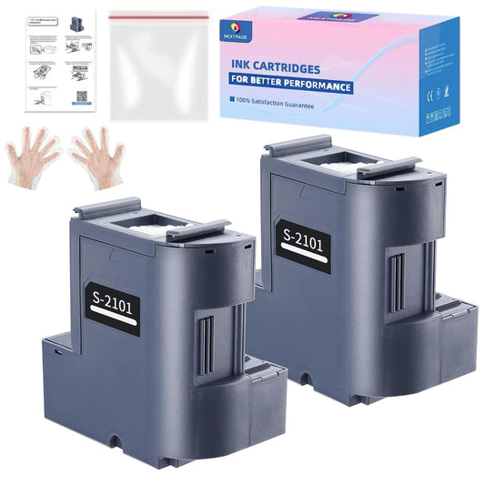 C13S210125 Ink Maintenance Box S210125 SC23MB Waste Ink Tank Replacement Compatible for EPSON Surecolor SC-F170 F100 F150 Dye Sub Printers, F170 Ink Maintenance Box 2 Packs