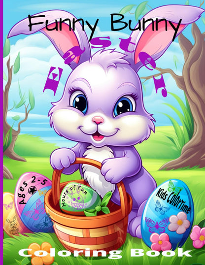 Easter Kids Coloring book for ages 2-5: Educational coloring book for children ages 2-4