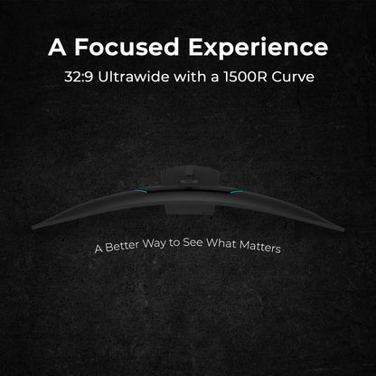Deco Gear 49” Dual-QHD 5120×1440 1500R Curved Ultrawide Monitor, 120Hz HDR400, 1ms MPRT, FreeSync, USB-C 65W, PBP/PIP, KVM, Built-in Speakers, Ergonomic Height-Adjustable Stand